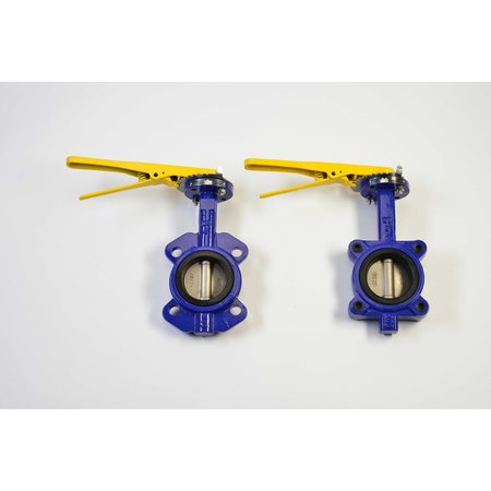 CHICAGO VALVES AND CONTROLS 4", Butterfly Valve, Lug, Ductile Iron Body 55L2611040